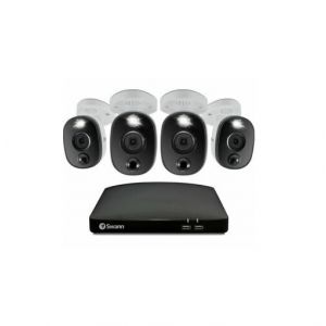 CCTV Systems: Swann DVR 8 5680 8 Channel DVR 4 x PRO-4KWLB Spotlight Heat Motion Siren Cameras CCTV Kit