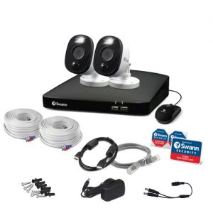 Swann 4 4680 DVR 4 Channel 1TB 2 x 1080MSFB 1080p Flash Motion Cameras CCTV Kit
