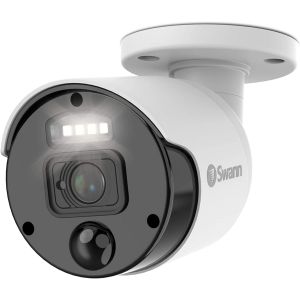 CCTV Cameras: Swann NHD-875WLB Master Series 4K Network Bullet CCTV Security Camera Light PoE