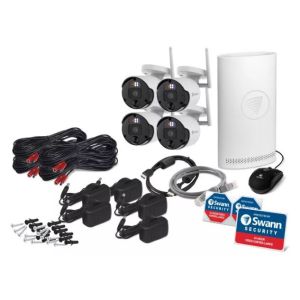 Swann SecureAlert Wi-Fi CCTV Security System 4k Flash Enforcer Cameras SW-NVK800