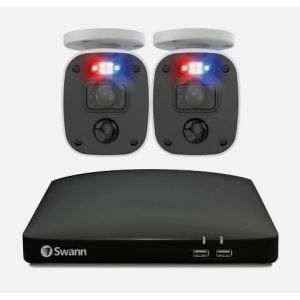 Swann 4680 4 Channel DVR 3TB 2x 1080MQB Audio Camera CCTV Enforcer Kit 446802MQB