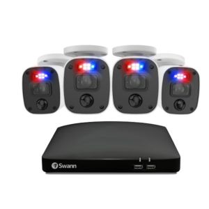 CCTV: Swann 4685 4 Channel DVR 1TB HDD 4x 1080MQB Audio Camera CCTV Enforcer Kit SWDVK-446854MQB1TB