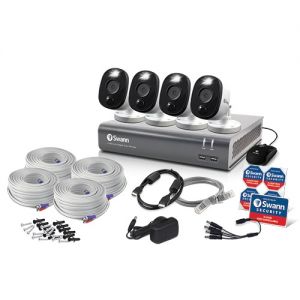 Swann 4580 8 Channel 1TB DVR 4 x 1080MSFB 1080p Flash Motion Camera CCTV Kit