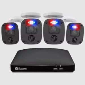 Swann DVR 8-4680 8 Channel 2TB 4x 1080MQB Audio Cam CCTV Enforcer Kit 846804MQB