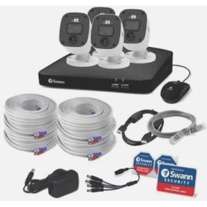 Swann 8-4680 8 Channel DVR 3TB 4 x 1080MQB Audio Cam CCTV Enforcer Kit 846804MQB