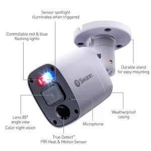CCTV Systems: Swann DVR 8-4680 8 Channel 2TB 4x 1080MQB Audio Cam CCTV Enforcer Kit 846804MQB