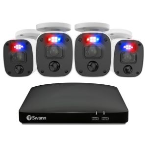 CCTV Systems: Swann 8-4680 8 Channel DVR 64gb SD 4 x 1080MQB Audio Camera CCTV Enforcer Kit 846854MQB