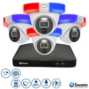 Swann Enforcer 4K CCTV Kit DVR 85680 2TB 4x 4KDER UHD Dome Cameras SWDVK-856804DE