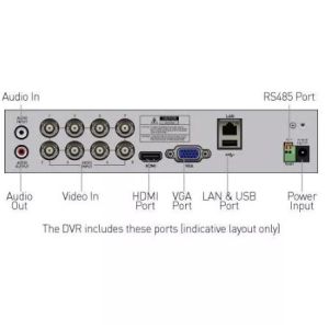 DVR: Swann DVR 8-4680 4 Channel 8TB 1080p HD Digital Video Recorder PIR CCTV HDMI VGA