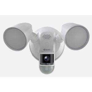 CCTV Cameras: Swann SWIFI-4KFLOCAM-EU 4K Floodlight Wi-Fi Security Camera White Smart CCTV