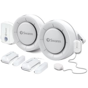 CCTV Accessories: SWANN SWIFI-ALARMKIT Home Security Alert Kit Siren Motion Window Door Leak Sensor