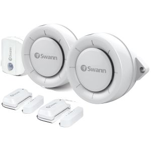 CCTV Accessories: SWANN SWIFI-ALARMKIT Security Alert Kit Siren PIR Motion Window Door Sensor