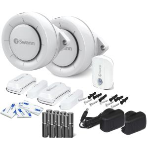  CCTV Accessories: SWANN SWIFI-ALARMKIT Security Alert Kit Siren PIR Motion Window Door Sensor