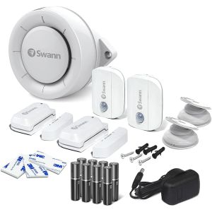 CCTV Accessories: SWANN SWIFI-ALARMKITA Security Alert Kit Siren PIR Motion Window Door Sensor