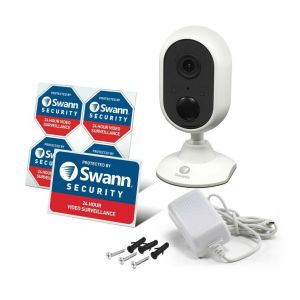 CCTV Cameras: Swann SWIFI-ALERTCAM-EU 1080p Alert Indoor Security Camera 110° view 2 way Talk