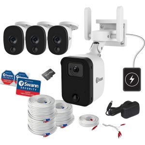 CCTV Systems: SWANN FOURTIFY Full HD 1080p WiFi CCTV Security System 4 Cameras SWIFI-FOURTIFY4