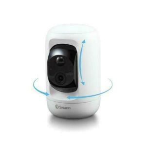 CCTV Cameras: Swann SWIFI-PTCAM232GB Wireless 1080p HD WiFi CCTV Camera Audio With 32GB SD Card