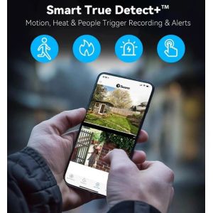CCTV Cameras: SWANN SWIFI-SPOTCAM-EU Full HD 1080p WiFi Spotlight Outdoor Security Camera