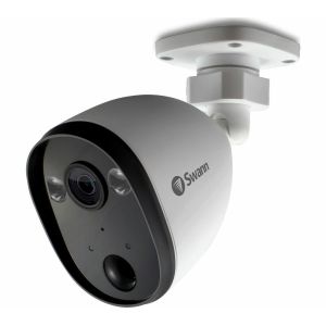 CCTV Cameras: SWANN SWIFI-SPOTCAM-EU Full HD 1080p WiFi Spotlight Outdoor Security Camera - Twin Pack
