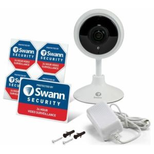 CCTV Cameras: SWANN SWIFI-TRACKCM32GB-EU Full HD 1080p WiFi Security Camera With 32gb SD Card