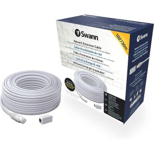 CCTV Accessories: Swann Cat5 Ethernet Cable NVR Extension Cord 100ft/30 Metre Genuine