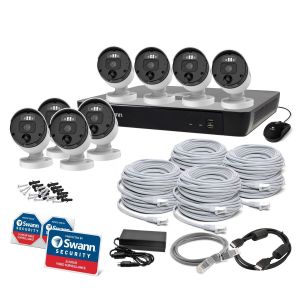 CCTV Systems: Swann CCTV System NVR 16-8580 16 Channel 4TB 8 x NHD-1200BE 12MP Camera 1690008