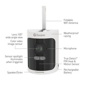 CCTV Systems: Swann NVK-650KH4 CCTV Kit 8 Channel 1TB NVR 4x Quad HD WiFi Rechargeable Cameras