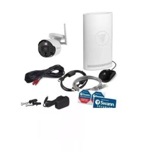 CCTV Systems: Swann SecureAlert Wi-Fi CCTV 1TB Security System 1x 4k Enforcer Camera SW-NVK800