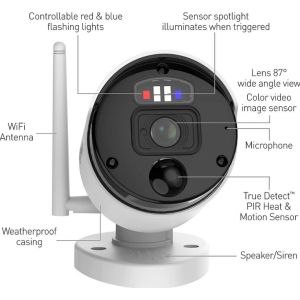 CCTV Systems: Swann SecureAlert Wi-Fi CCTV 1TB Security System 1x 4k Enforcer Camera SW-NVK800