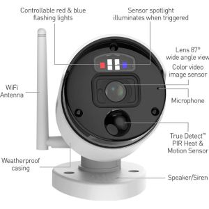 CCTV Systems: Swann SecureAlert Wi-Fi CCTV 1TB Security System 2x 4k Enforcer Camera SW-NVK800
