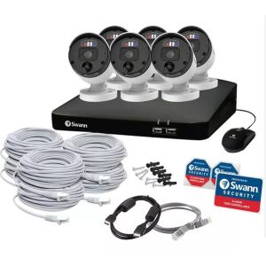 CCTV Systems: SWANN Enforcer NVK-879906 4K CCTV Security System NVR 8 8780 2TB 6x 875ER Camera