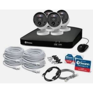 CCTV Systems: Swann Enforcer CCTV Kit NVR 8780 4K UHD 8TB 4 x Bullet Flash Cameras NVK-889904