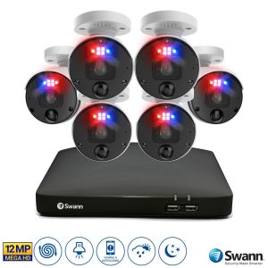 CCTV Systems: Swann CCTV System NVR 8-8780 8 Channel 2TB 6 x 12MP NHD-1200BE Cameras SWNVK-890106