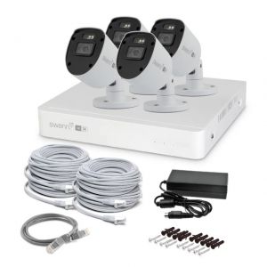 Swann 4K NVR 8 x Channel, 4 x Bullet Cameras NVK-8ADVANX4B 1