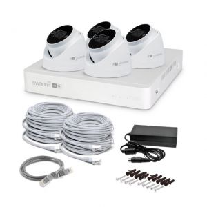Swann 4K NVR 8 x Channel, 4 x Bullet Cameras NVK-8ADVANX4B 1TB HDD