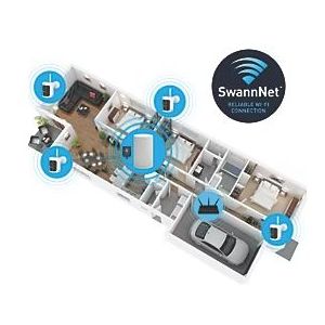 CCTV: Swann SWNVK-AS4K800SD2 AllSecure4K Wireless Security System 2 x AS4KCAM 64gb SD