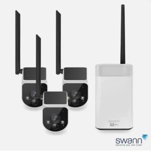 Swann MaxRanger4K Solar Security System Kit Wireless Cameras x3 SWNVK-MR4KSD3