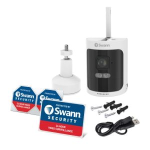 CCTV Cameras: Swann SWNVW-600CMB Quad HD Wireless Rechargeable Audio Camera for AllSecure Kit