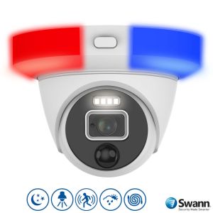 CCTV Cameras: Swann PRO-1080DER CCTV Camera 1080p HD Enforcer Dome Flashing Light DVR-4680 x 1