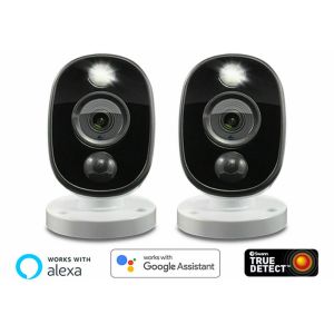 Swann PRO 1080MSFB Heat-Sensing 1080p HD Flash Bullet Cameras CCTV - Twin Pack