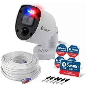 Swann PRO-4KRL 4K Enforcer Bullet CCTV Camera Flash Light Si