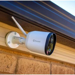 CCTV Cameras: Swann Wi-Fi Outdoor HD Security Camera True Detect Heat-Sensing Night Vision x 1
