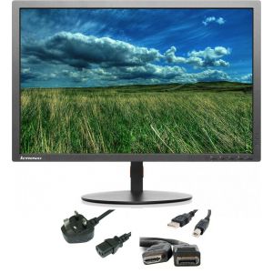 Monitors: Lenovo ThinkVision T2324PA 23 inch 1080p Full HD LED Monitor HDMI DP USB VGA 3.5mm