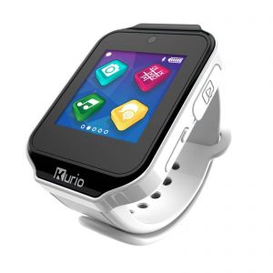 KURIO Kids Smart Watch Bluetooth Camera Speaker Mic Text Call Audio Video Games - White