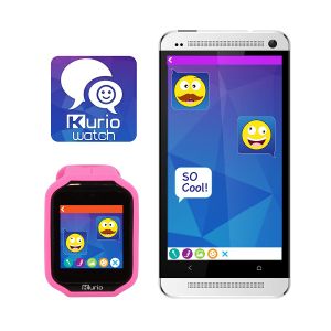 Gadgets & Gifts: KURIO Kids Smart watch V2.0+ Bluetooth Camera Call Text Video 2 Straps - Pink