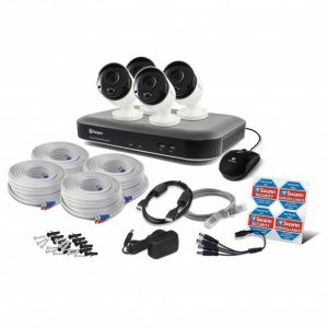 CCTV Systems: Swann SWDVK DVR 4980 Heat-Sensing 8 Channel 2TB 5MP CCTV PRO-5MPMSB x4 Camera kit