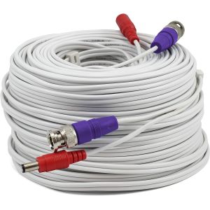 CCTV Accessories: Swann HD Video & Power 200ft/60m BNC Security Camera Extension Cable, White