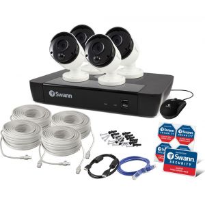 CCTV Systems: Swann NVR 7450 5MP 8 Channel CCTV Security System 2TB HDD HDMI NHD-855 x4 Camera Kit