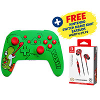 Offical Power A Enhanced Wireless Handheld Controller Genuine Hungry Yoshi + FREE MARIO KART EARBUDS!